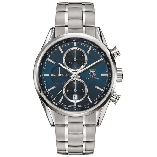 Tag Heuer Carrera Blue Dial Calibre 1887 Siwss Men's Watch CAR2115-BA0724